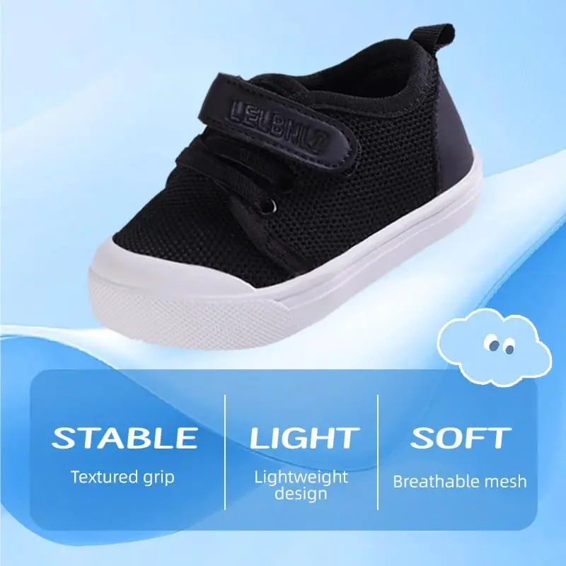 Mesh Toddler Shoes,Baby Sneakers Girls Boys, Baby Sock Shoe,Slip-On Baby Walking Shoes,Breathable Toddler Tennis Shoes,Baby Non-Slip Breathable Slippers with Soft Rubber Soles 6 9 12 18 24 Months - 4