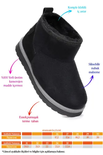 Filip Kız Çocuk Bot-Siyah - KIKO KIDS (1)