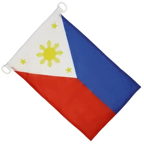 Philippines NAUTICAL Flag 18'' x 12'' - Filipino flags 30 x 45 cm. - Banner 12x18 in for boat - AZ FLAG - AZ FLAG (1)