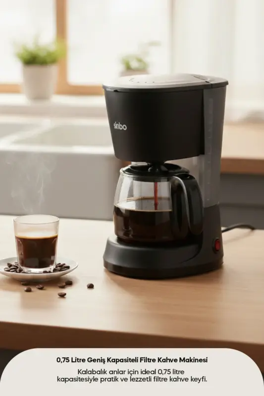 Filter Coffee Machine - Glass Carafe - Scm-2953s - Black and White Limited Edition - 3