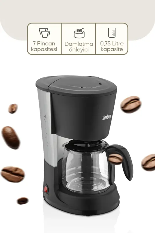 Filter Coffee Machine - Glass Carafe - Scm-2953s - Black and White Limited Edition - 6