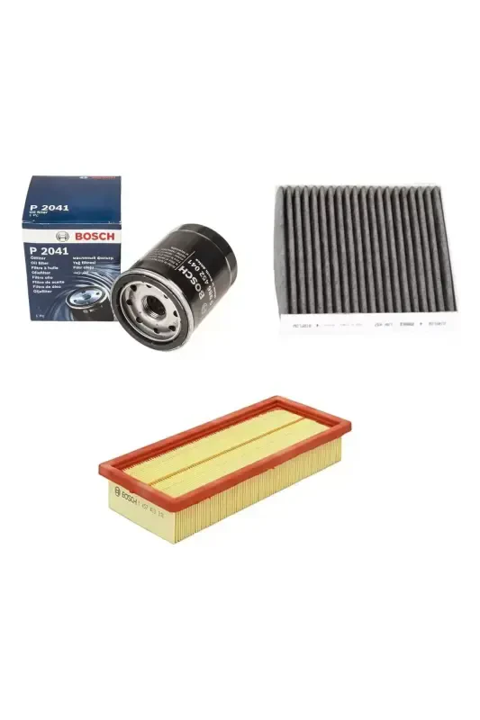 Filtrlarni parvarish qilish to'plami Fiat Egea 1.4 Benzinli Original Havo + Yog' Filtri + Polen Kabin Filtri - 1