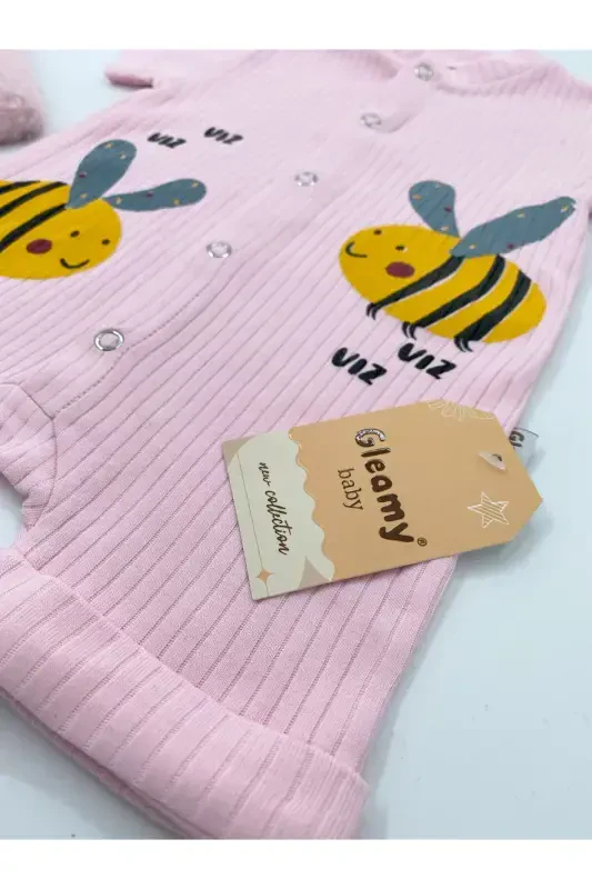 ФИНДИК БЕБЕ KIDS АРИ ДЕСЕН ЧИТЧИТЛИ КЫСА КОЛЛУ ШОРТ ТУЛУМ(ZIBIN)%100 ПАМУК-ПЕМБЕ - 7