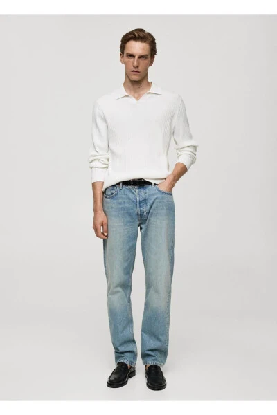 Fine line knitted polo - 2