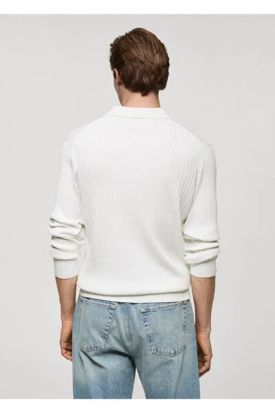 Fine line knitted polo - 4