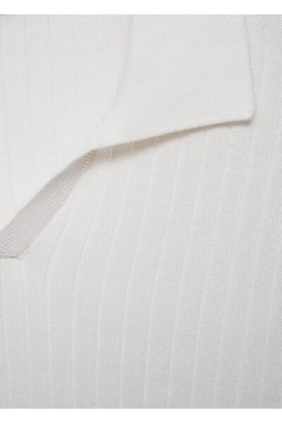 Fine line knitted polo - 7
