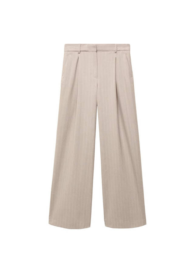 Fine Striped Fabric Trousers - 11