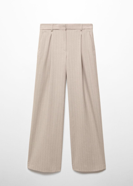 Fine Striped Fabric Trousers - 12