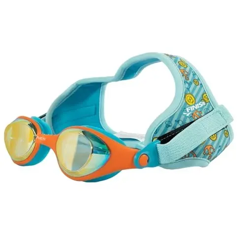 FINIS DragonFly Kids Swim Goggles - Ages 3-6, Adjustable Floating Strap, UV Protection, Anti-Fog - 1
