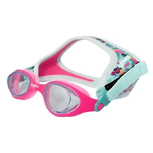 FINIS DragonFly Kids Swim Goggles - Ages 3-6, Adjustable Floating Strap, UV Protection, Anti-Fog - 1