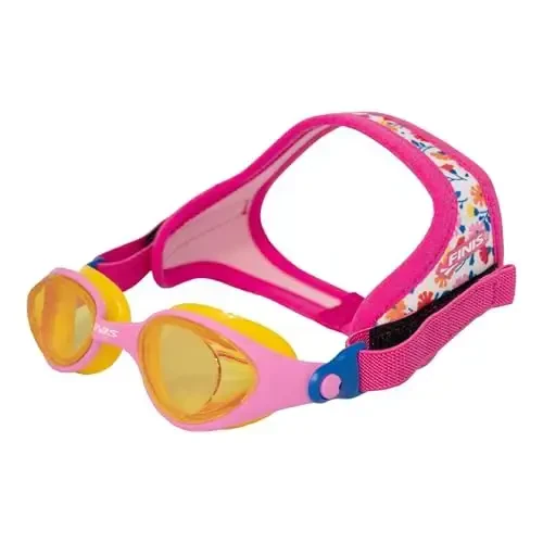 FINIS DragonFly Kids Swim Goggles - Ages 3-6, Adjustable Floating Strap, UV Protection, Anti-Fog - MODAZONE