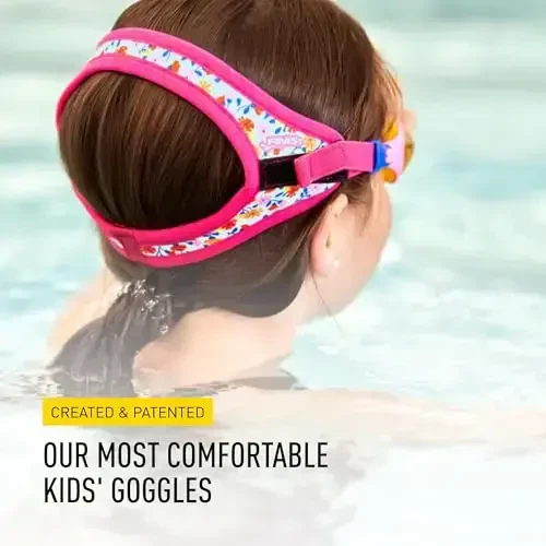 FINIS DragonFly Kids Swim Goggles - Ages 3-6, Adjustable Floating Strap, UV Protection, Anti-Fog - 6