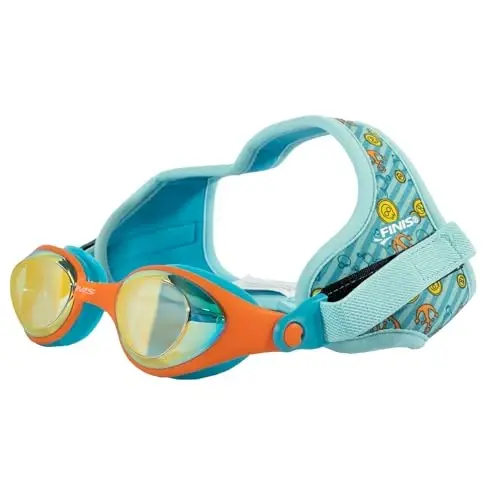FINIS DragonFly Kids Swim Goggles - Ages 3-6, Adjustable Floating Strap, UV Protection, Anti-Fog - 1
