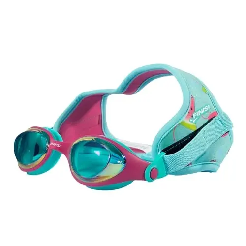 FINIS DragonFly Kids Swim Goggles - Ages 3-6, Adjustable Floating Strap, UV Protection, Anti-Fog - FINIS