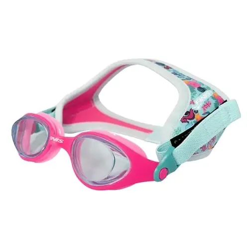 FINIS DragonFly Kids Swim Goggles - Ages 3-6, Adjustable Floating Strap, UV Protection, Anti-Fog - 1