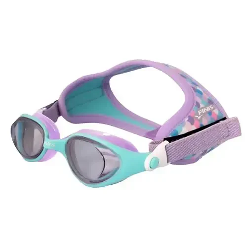 FINIS DragonFly Kids Swim Goggles - Ages 3-6, Adjustable Floating Strap, UV Protection, Anti-Fog 
