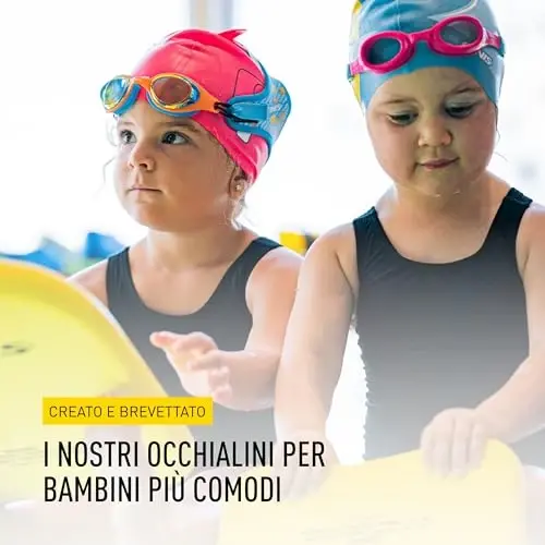 FINIS DragonFly Kids Swim Goggles - Ages 3-6, Adjustable Floating Strap, UV Protection, Anti-Fog - 6