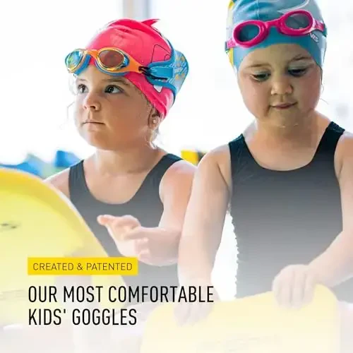 FINIS DragonFly Kids Swim Goggles - Ages 3-6, Adjustable Floating Strap, UV Protection, Anti-Fog - 6