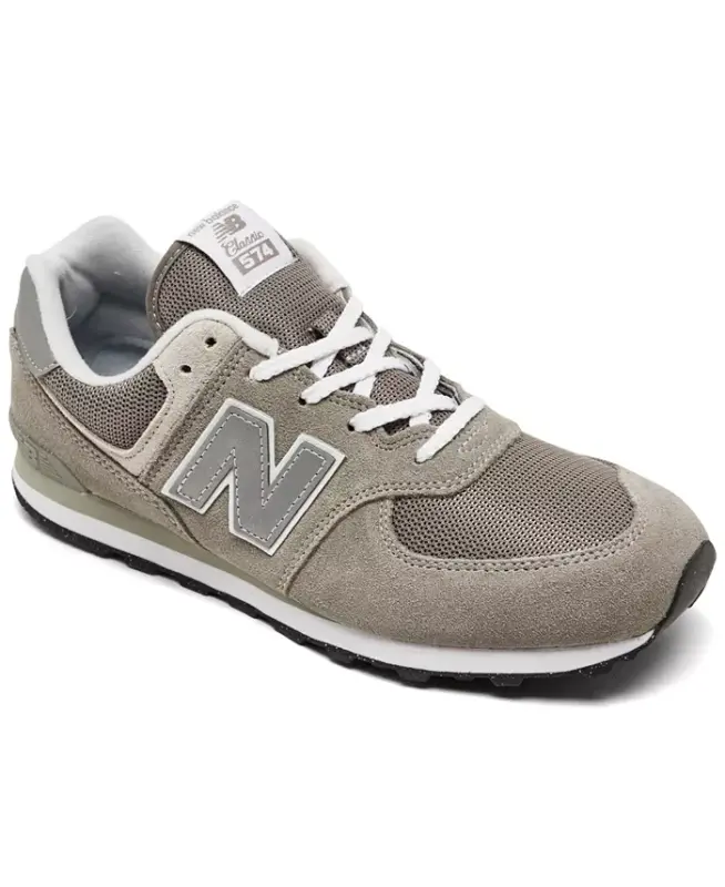 Finish Line-dan kulup Big Kids 574 oqim sport poyafzalari – kul rang - NEW BALANCE