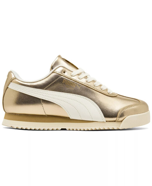 Finish Line Puma Gold/White dan ayollar uchun Roma Chrome Paris sport poyabzal - 2