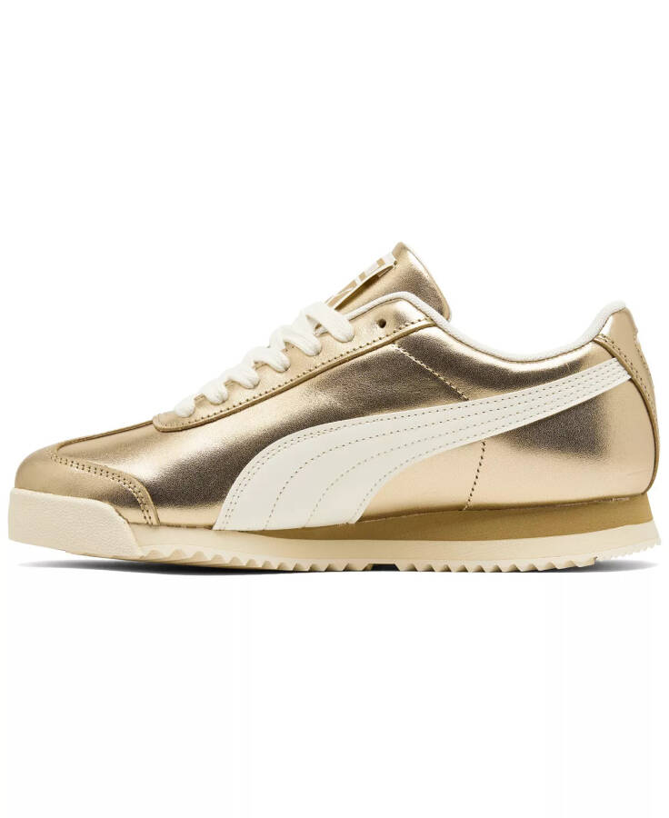 Finish Line Puma Gold/White dan ayollar uchun Roma Chrome Paris sport poyabzal - 3