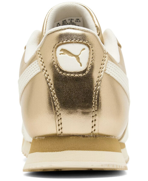 Finish Line Puma Gold/White dan ayollar uchun Roma Chrome Paris sport poyabzal - 4