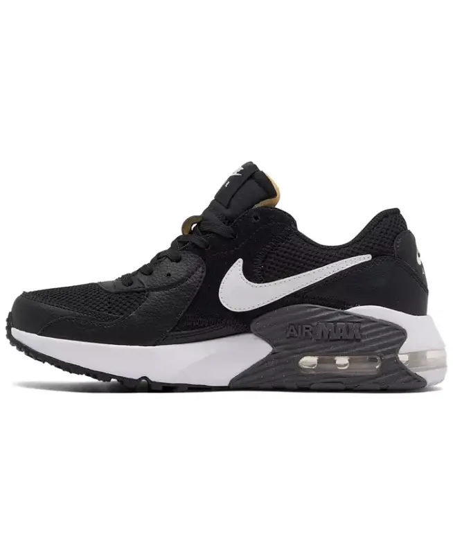Finish Line'dan Ayollar uchun Air Max Excee kundalik krossovkalari - Qora, Oq, To'q kulrang - 3