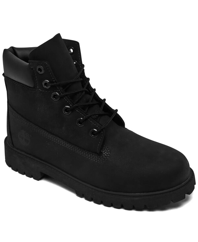 Big Kids 6 Inch Premium Waterproof Boots from Finish Line - Black - TIMBERLAND