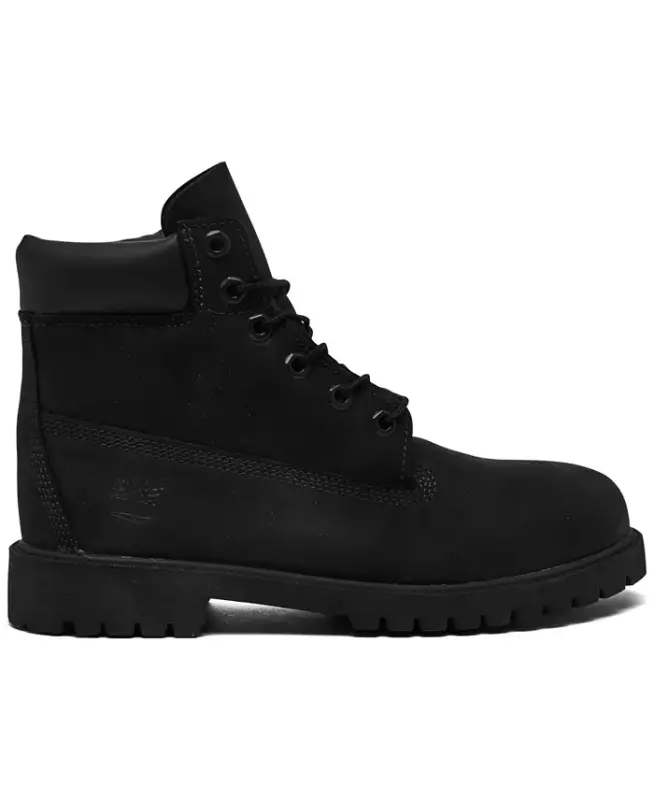 Big Kids 6 Inch Premium Waterproof Boots from Finish Line - Black - 6