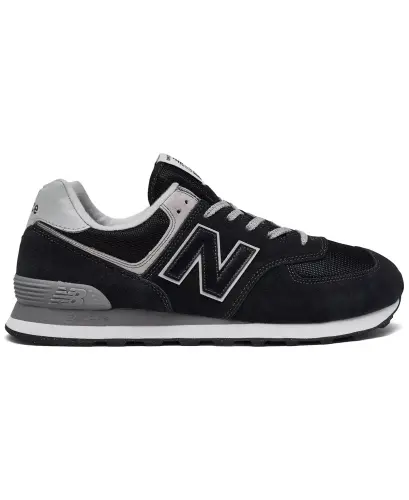 Finish Line'dan Erkaklar uchun 574 Casual Krossovkalar - Qora, Oq - NEW BALANCE (1)