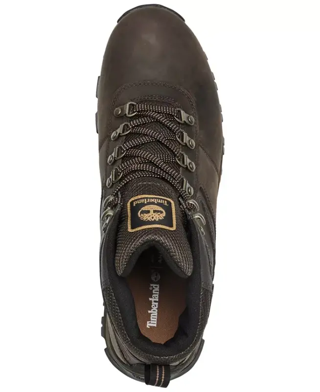 Men's Mt. Maddsen Mid Waterproof Hiking Boots from Finish Line - Dark Brown - 5