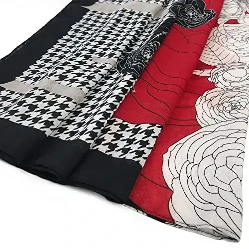 FINIZO Ayollar Sharflari Lady Yengil Yumshoq Moda Qattiq Sharf O'rash Ro'mol Barcha Fasllar uchun - 4