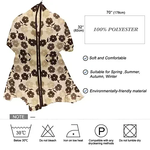 FINIZO Ayollar Sharflari Xonim Yengil Yumshoq Moda Qattiq Sharf O'rash Ro'mol Barcha Fasllar uchun - 5