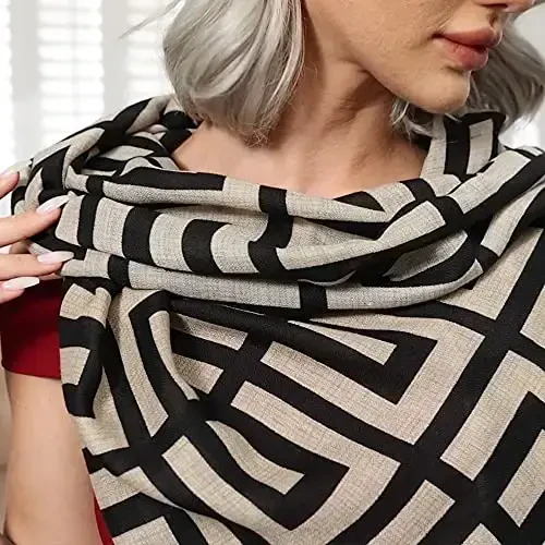 FINIZO Ayollar Sharflari Xonim Yengil Yumshoq Moda Qattiq Sharf O'rash Ro'mol Barcha Mavsum uchun - 3