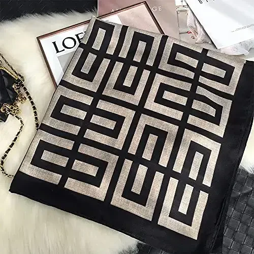 FINIZO Ayollar Sharflari Xonim Yengil Yumshoq Moda Qattiq Sharf O'rash Ro'mol Barcha Mavsum uchun - 5