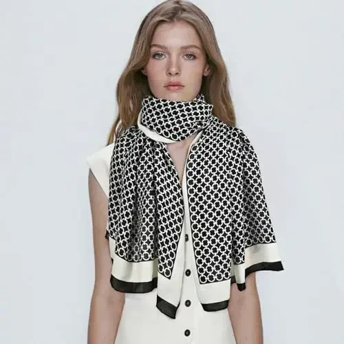 FINIZO Ayollar Sharflari Xonim Yengil Yumshoq Moda Qattiq Sharf O'rash Ro'mol Barcha Mavsum uchun - 6