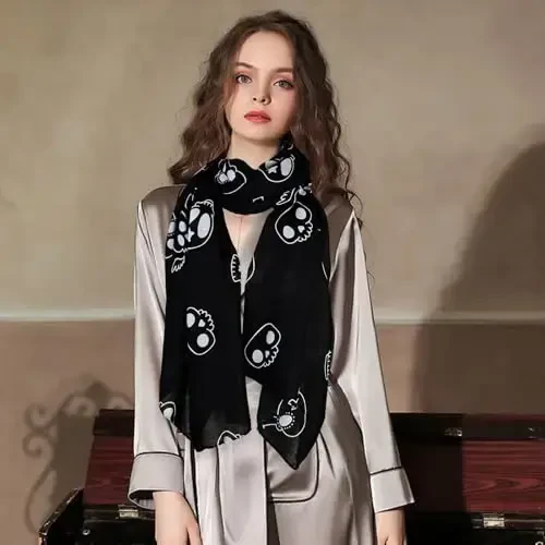FINIZO Women's Scarves Lady Light Soft Fashion Solid Scarf Wrap Shawl for All Season - 6