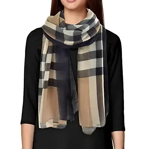 FINIZO Women's Scarves Lady Light Soft Fashion Solid Scarf Wrap Shawl for All Season - MODAZONE (1)