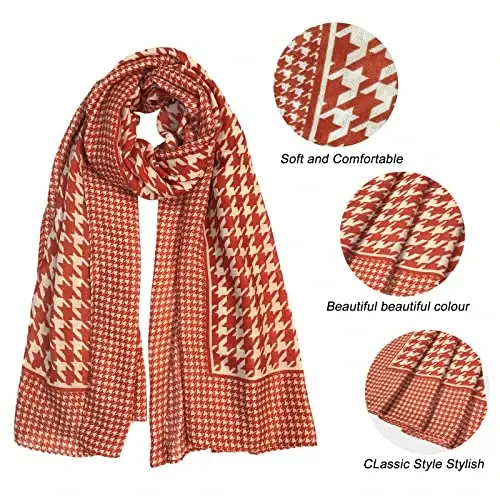 FINIZO Women's Scarves Lady Light Soft Fashion Solid Scarf Wrap Shawl for All Season - 9