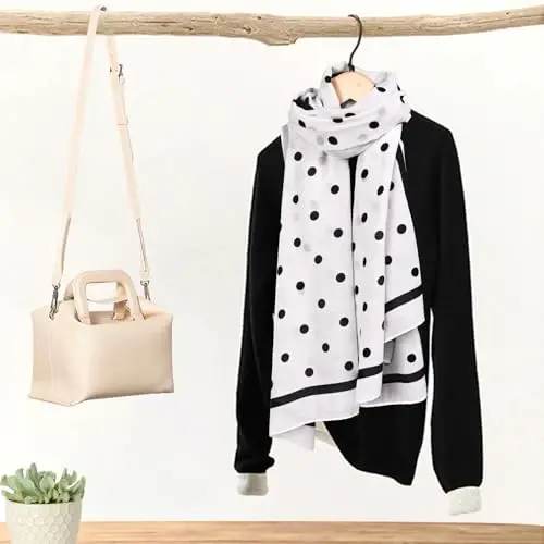 FINIZO Women's Scarves Lady Light Soft Fashion Solid Scarf Wrap Shawl for All Season - 9