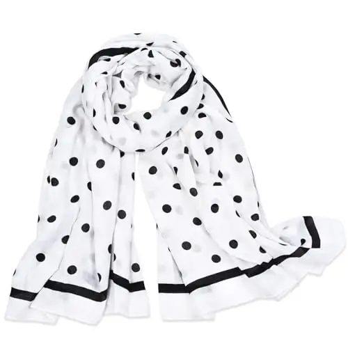 FINIZO Women's Scarves Lady Light Soft Fashion Solid Scarf Wrap Shawl for All Season - 1