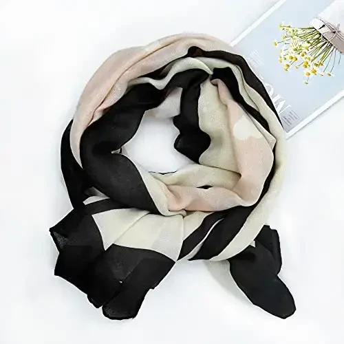FINIZO Women's Scarves Lady Light Soft Fashion Solid Scarf Wrap Shawl for All Season - 5