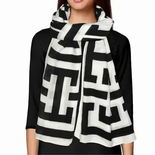 FINIZO Women's Scarves Lady Light Soft Fashion Solid Scarf Wrap Shawl for All Season - 2