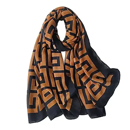 FINIZO Women's Scarves Lady Light Soft Fashion Solid Scarf Wrap Shawl for All Season 