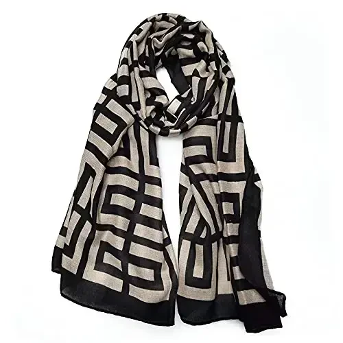 FINIZO Women's Scarves Lady Light Soft Fashion Solid Scarf Wrap Shawl for All Season - FINIZO