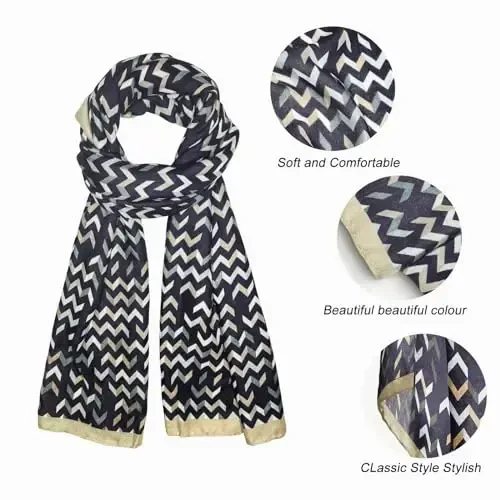 FINIZO Women's Scarves Lady Light Soft Fashion Solid Scarf Wrap Shawl for All Season - 3