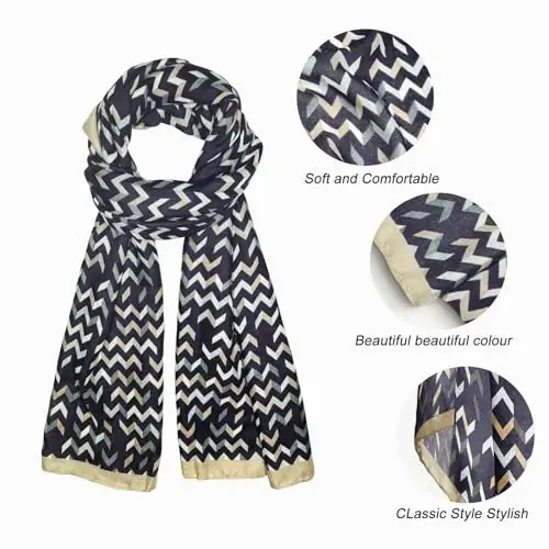FINIZO Women's Scarves Lady Light Soft Fashion Solid Scarf Wrap Shawl for All Season - 3