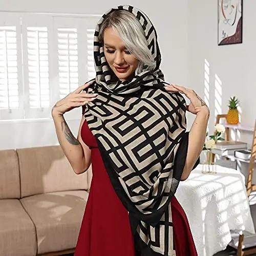 FINIZO Kadın Eşarpları Bayan Hafif Yumuşak Moda Düz Renk Eşarp Şal Tüm Mevsimler için - FINIZO (1)