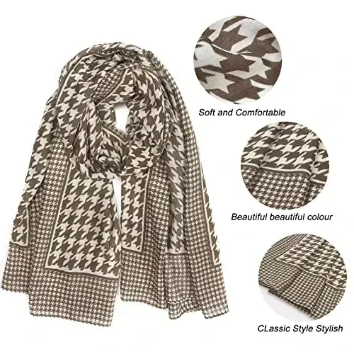 FINIZO Women's Scarves Lady Light Soft Fashion Solid Scarf Wrap Shawl for All Season - 3