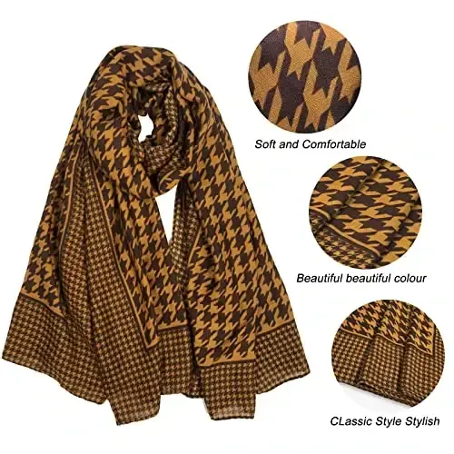 FINIZO Women's Scarves Lady Light Soft Fashion Solid Scarf Wrap Shawl for All Season - 3